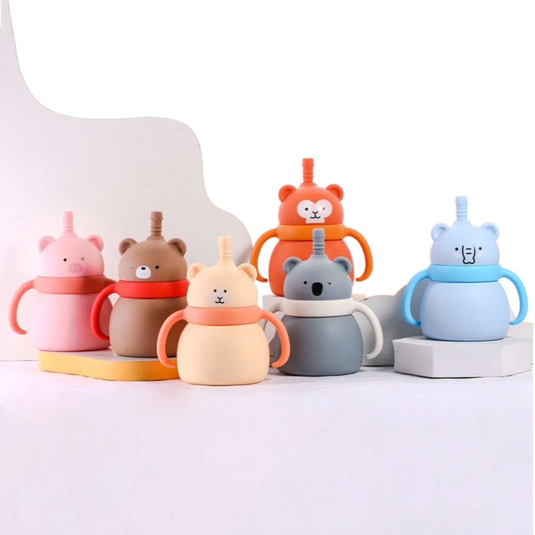 Botella Agua Silicona con hermosos Diseños